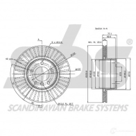 Тормозной диск SBS 2393154 1815311553 ND2D E8K 5700755255100 - Изображение 3