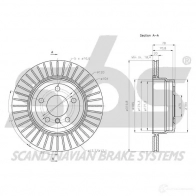 Тормозной диск SBS 1815201583 ICF 70N 2391499 5700755220153 - Изображение 3