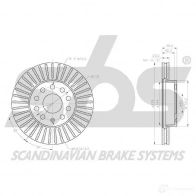 Тормозной диск SBS Q DGOHK 5700755268124 2394286 18153147166 - Изображение 3