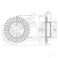 Тормозной диск SBS F25O CF 5700755001158 1815201943 2391550 - Изображение 3