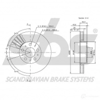 Тормозной диск SBS 5700755011775 B EBBMI 1815204841 2392877 - Изображение 3