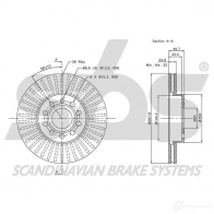 Тормозной диск SBS 5700755014660 2394355 1815314788 MM RUM - Изображение 3