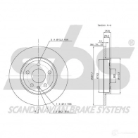 Тормозной диск SBS 2K P9HU 2392711 5700755007648 18152047111 - Изображение 3