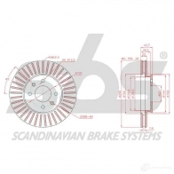 Тормозной диск SBS 1815313456 2393770 L EFXRF - Изображение 3