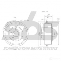 Тормозной барабан SBS 1VSO C 5700755186183 2394678 1825252536 - Изображение 3