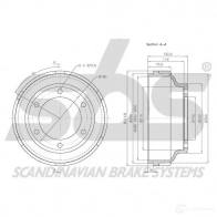Тормозной барабан SBS WC 11RRA 5700755187562 2394970 1825262512 - Изображение 3