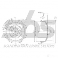 Тормозной барабан SBS 11 4Z22S 2394994 1825269906 5700755010167 - Изображение 3
