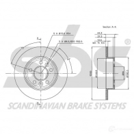 Тормозной шланг SBS Audi 100 (C4) 4 Универсал 2.5 Tdi 115 л.с. 1990 – 1994 1330854764 96R0TA X