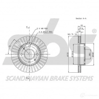 Тормозной шланг SBS UF7 WV Fiat Stilo 13308523127