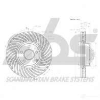 Тормозной шланг SBS 2386714 46 8S6V 1330853668 - Изображение 2