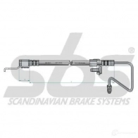 Тормозной шланг SBS 9G CLF3M 13308525101 1423574020 - Изображение 2