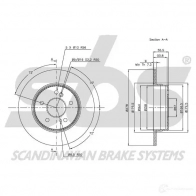 Тормозной шланг SBS 1330853764 WSD WQKN Citroen C6 1 (TD, PF3) 2005 – 2012