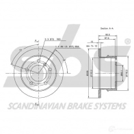 Тормозной шланг SBS Peugeot 207 1 (SW, WK, PF1) Универсал 1.6 16V Turbo 150 л.с. 2007 – 2025 1330853781 OS AZZ