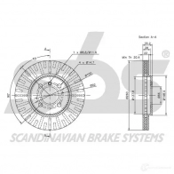 Тормозной шланг SBS 2385714 LLP H4M 1330851020