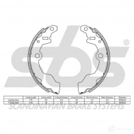 Барабанные тормозные колодки, комплект SBS L0BI EA 5700755201299 2397963 18492752472 - Изображение 2