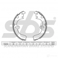 Барабанные тормозные колодки, комплект SBS OOJ E6W 5700755010839 18492745392 2397853 - Изображение 2