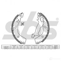 Барабанные тормозные колодки, комплект SBS 18492734737 BFAE 3HC 2397711 5700755230817 - Изображение 2