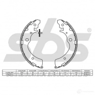 Барабанные тормозные колодки, комплект SBS 56AYP 6 18492726508 5700755229576 2397618 - Изображение 2