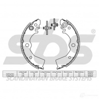 Барабанные тормозные колодки, комплект SBS 5700755010297 REX VL1V 2397499 18492722532 - Изображение 2