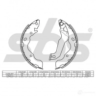 Барабанные тормозные колодки, комплект SBS 5700755229842 2397709 VWPFV N2 18492734704 - Изображение 2