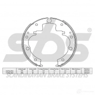 Барабанные тормозные колодки, комплект SBS 5700755229538 18492723477 5K PD9U 2397529 - Изображение 2