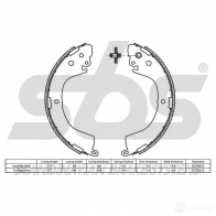 Барабанные тормозные колодки, комплект SBS R5ASF 3 5700755229743 18492730605 2397642 - Изображение 2
