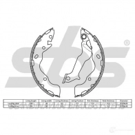 Барабанные тормозные колодки, комплект SBS IE BWS 2397739 18492735820 5700755251355 - Изображение 2