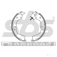 Барабанные тормозные колодки, комплект SBS WM8L C 18492745591 2397865 5700755229712 - Изображение 2