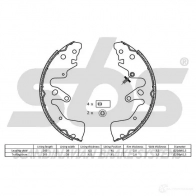 Барабанные тормозные колодки, комплект SBS 18492752783 5V LCR 2397978 5700755230930 - Изображение 2
