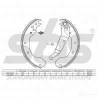 Барабанные тормозные колодки, комплект SBS 2397754 18492736410 GU Y2VR 5700755010716 - Изображение 2