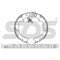 Тормозные колодки ручника, комплект SBS 5700755200780 1TCBL 5 18492730674 2397646 - Изображение 2