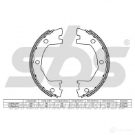 Тормозные колодки ручника, комплект SBS 39P 7W13 18492723841 5700755271162 2397549 - Изображение 2
