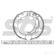 Тормозные колодки ручника, комплект SBS 5700755231685 L QT0G 2397713 18492734746 - Изображение 2