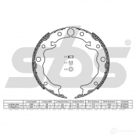 Тормозные колодки ручника, комплект SBS K LRMFAK 2397844 5700755262740 18492744835 - Изображение 2