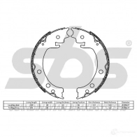 Тормозные колодки ручника, комплект SBS ZRIB T 18492752850 2397982 5700755271377 - Изображение 2