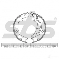 Тормозные колодки ручника, комплект SBS 5700755230114 2397716 4TGG C 18492734788 - Изображение 2