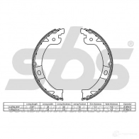 Тормозные колодки ручника, комплект SBS 5700755201374 LOKKS0 D 2397993 18492793724 - Изображение 6