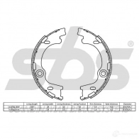 Тормозные колодки ручника, комплект SBS 5700755230077 18492734790 ACNJI R 2397718 - Изображение 2