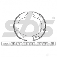 Тормозные колодки ручника, комплект SBS TK 0O9PO 18492734745 5700755229958 2397712 - Изображение 2