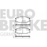 Тормозные колодки, дисковые, комплект EUROBRAKE 30OYTJ0 5502221405 WVA 21543/16.5 3937173