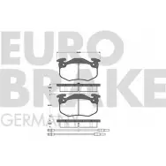 Тормозные колодки, дисковые, комплект EUROBRAKE WVA 20635/18 3937240 5502221918 D0HU23