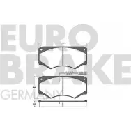 Тормозные колодки, дисковые, комплект EUROBRAKE 5502223317 WVA 21186/18 LKAXH 3937578
