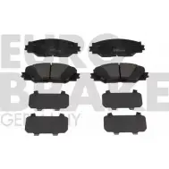 Тормозные колодки, дисковые, комплект EUROBRAKE 0MK3I 5502224575 3937931 F 545H
