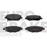 Тормозные колодки, дисковые, комплект EUROBRAKE II267C 3937945 H VULD 5502224591