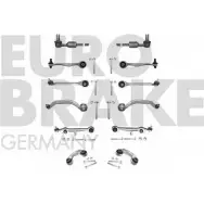 Ремкомплект, поперечный рычаг подвески EUROBRAKE 3940229 0IW0H1Q 59025014748 S3 60O