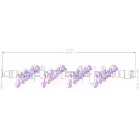 Тормозной шланг BROVEX-NELSON H3748 WDIT8NF 3971070 WS NK6