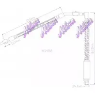 Тормозной шланг BROVEX-NELSON H3958 3971182 DJRNR72 DUI YN