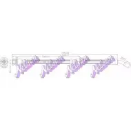 Тормозной шланг BROVEX-NELSON 3971252 LD IDFPB H4132 LFV78