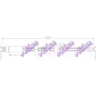 Тормозной шланг BROVEX-NELSON 0 8A6UY TT5VX H4264 3971299