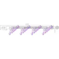 Тормозной шланг BROVEX-NELSON H4325 23GJ4OC BRFFO F 3971346